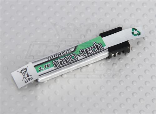 N160.1S.25T1-NE Turnigy nano-tech 160mah 1S 25C Lipo Pack (Nine Eagles style - T1 Single Rail for 20